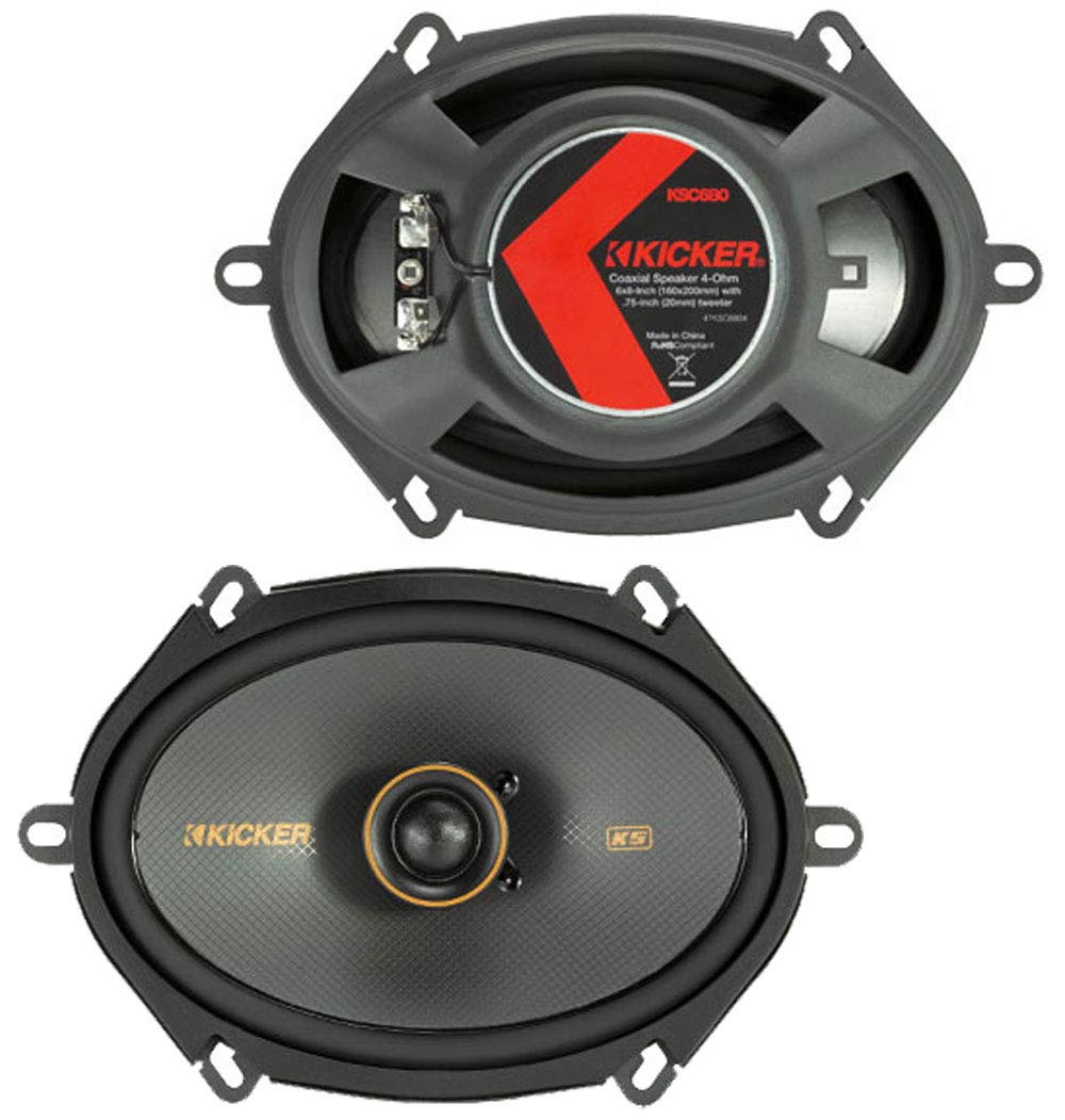 Buy Kicker 47KSC6804 Car Audio 6x8 Coaxial 300W Peak Full Range