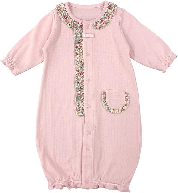 Amazon Co Jp ベビー服 赤ちゃん 服 ベビー ツーウェイオール 女の子 新生児 2wayオール ドレスオール 50 60 スウィートガール小花柄新生児ツーウェイオール 50 60cm ピンク P5033 00 服 ファッション小物
