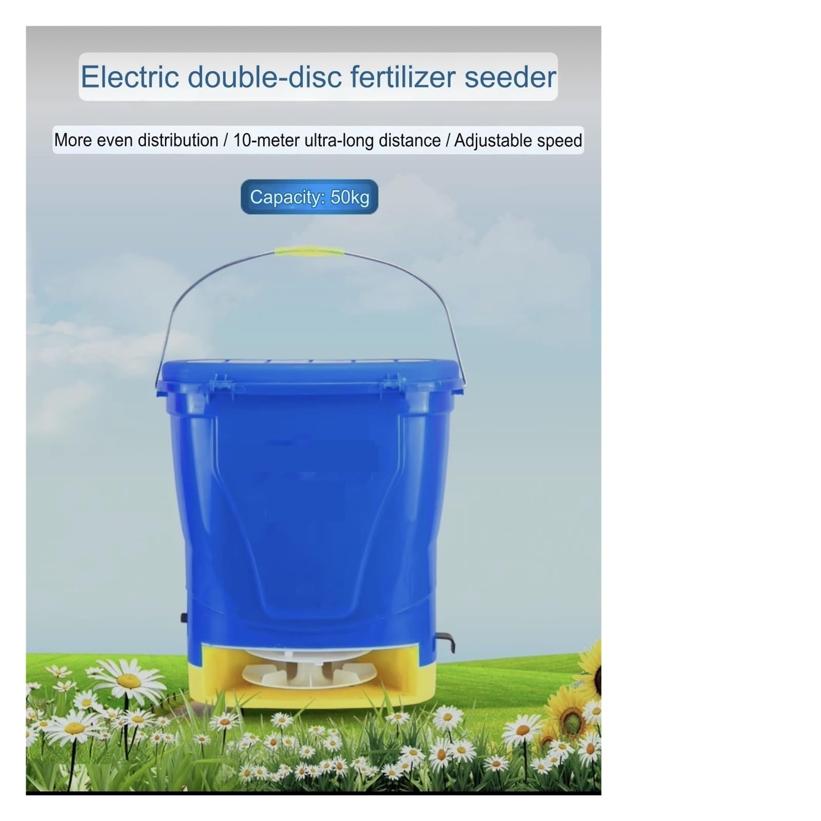 Opryskiwacz ogrodowy, Elektryczny aplikator nawozów plecakowych o pojemności 25 litrów Automatyczny rozsiewacz do siewników