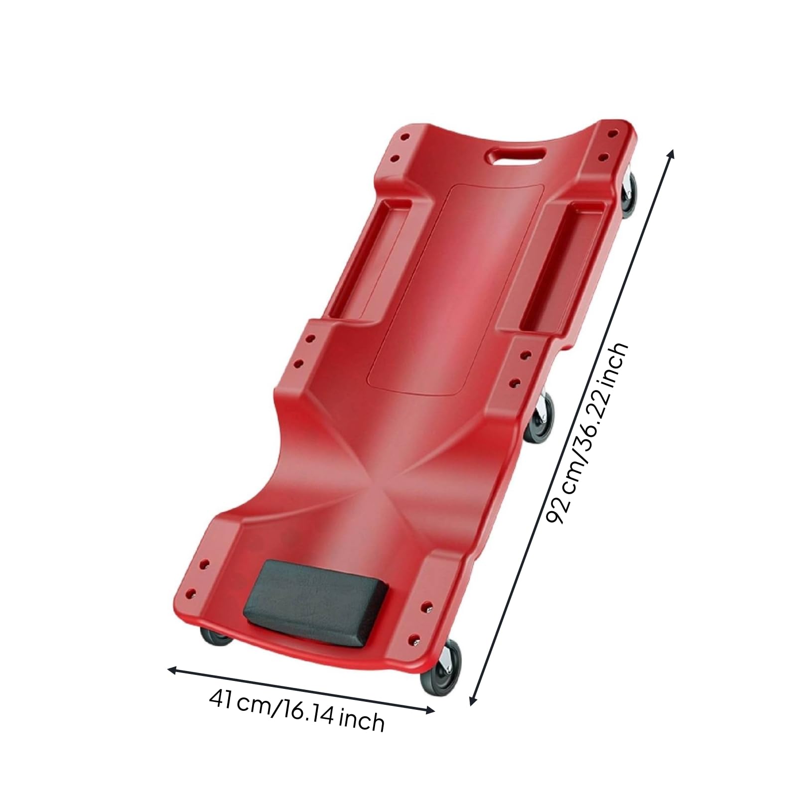 Mecánico Ergonómica Taller Compacta Herramienta para Mecánicos, Garaje, Rojo, 36 Pulgadas