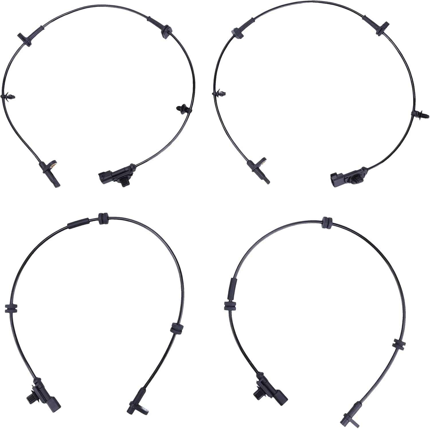 ABS Wheel Speed Sensor for Ford Fiesta 2011-2013 – OE Replacement BE8Z-2C204-B & BE8Z-2C190-A – Front Rear Left Right ABS Speed Sensor Compatible with Hatchback and Sedan