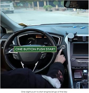 Universal Car Remote Engine Starter Push Engine Start for Car Keyless Entry Lock/Unlock Trunk Release Remote Key or Phone Control Gifts for Man