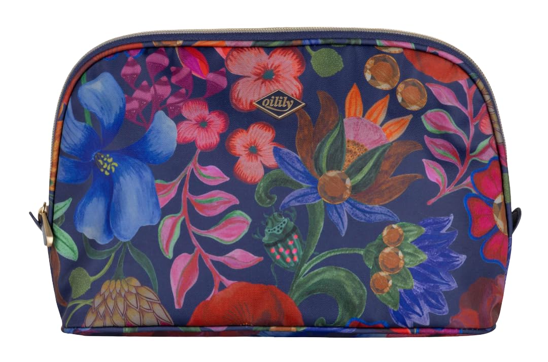 Oilily Neceser Bolsa de Maquillaje Belle Botanique Chiara Cosmetic Bag Peacoat Azul Marino