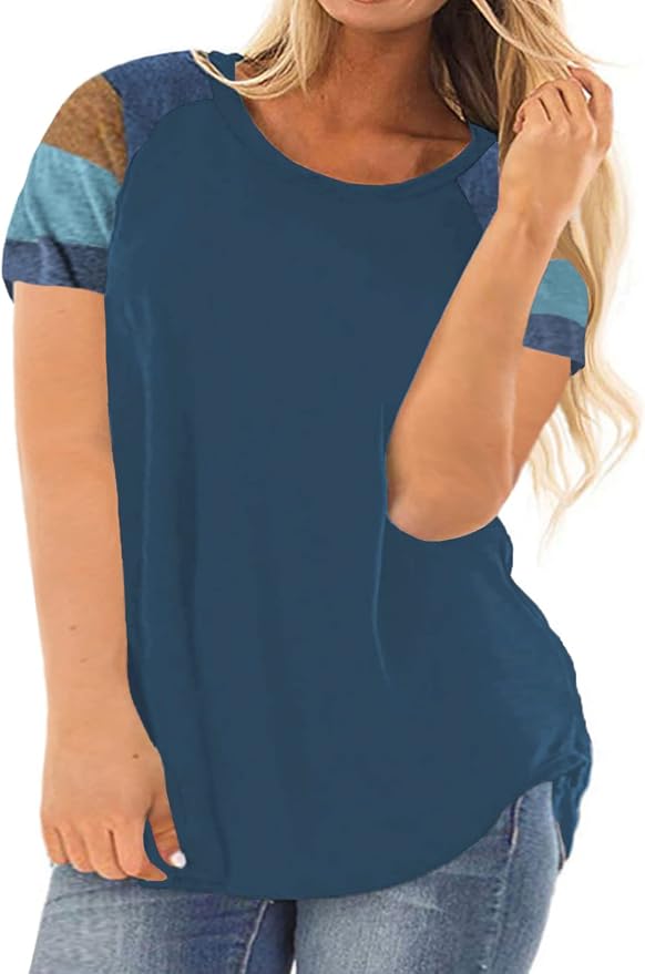 ROSRISS Plus Size Tops for Women 95% Rayon+5% Spandex