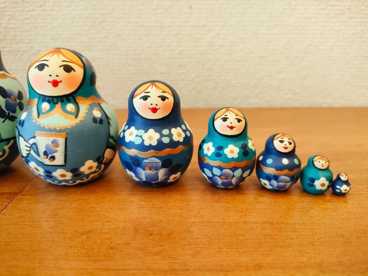 難あり】英国作家もの マトリョーシカ ～ ふくろう梟フクロウ