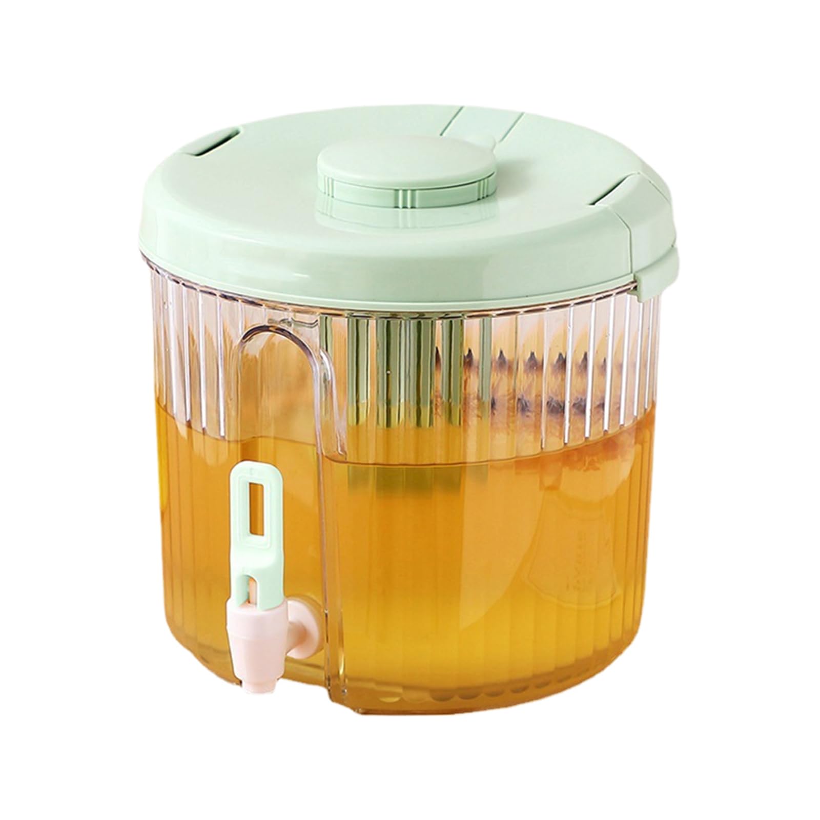 Elnwnnkc Portable Refrigerator Drink Dispenser with Tap Leak Proof Iced Beverage Container for Cocktails Juices Storage Iced Beverage Container