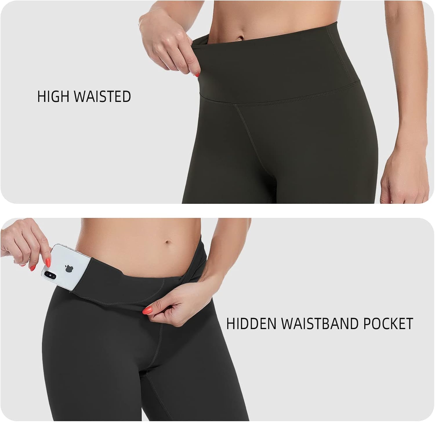 sofysofy 4.5” & 5”Leggings for Women with Pockets – High Waisted Compression Tummy Control Black Running Yoga Pants : Clothing, Shoes & Jewelry