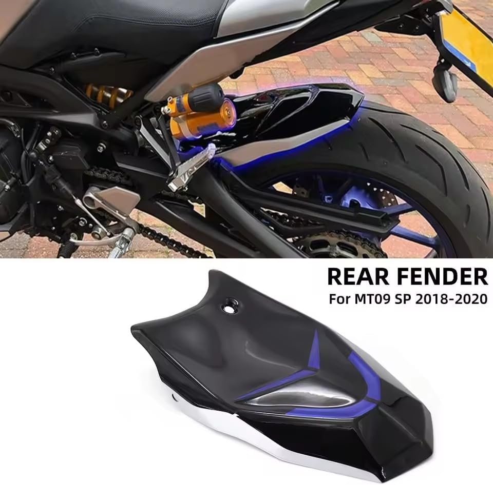 Motorcycle Accessories Rear Hugger for Yamaha MT-09 MT 09 MT09 SP 2018-2020 Rear Fender Fairing Mudguard Mud Flap Splash Guard (Gray)