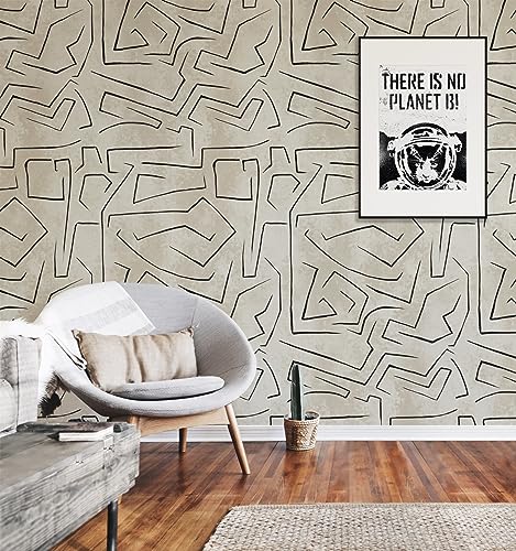 Papier peint Graffiti facile à poser pour masquer les défauts des murs - 4