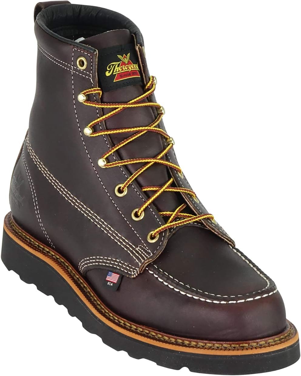Thorogood Men's 6" Moc-Toe Wedge-Heel Non-Safety Boot