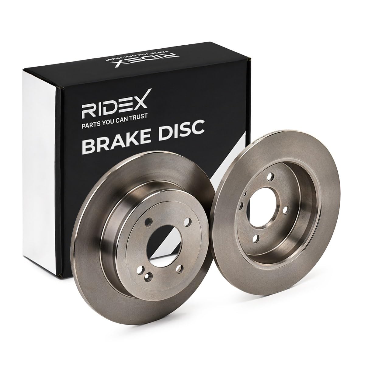 RIDEX 82B0777 2x Disco freno Posteriore senza viti/bulloni Compatibilità con KIA RIO III UB