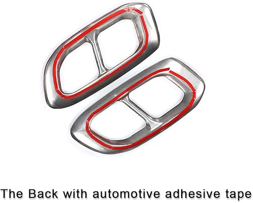 Miniatura 7 de YIWANG Silenciador de escape de acero inoxidable con punta de cola de tubería de ajuste de tapa de marco de 2 piezas para Mercedes Benz GLE GLC GLS