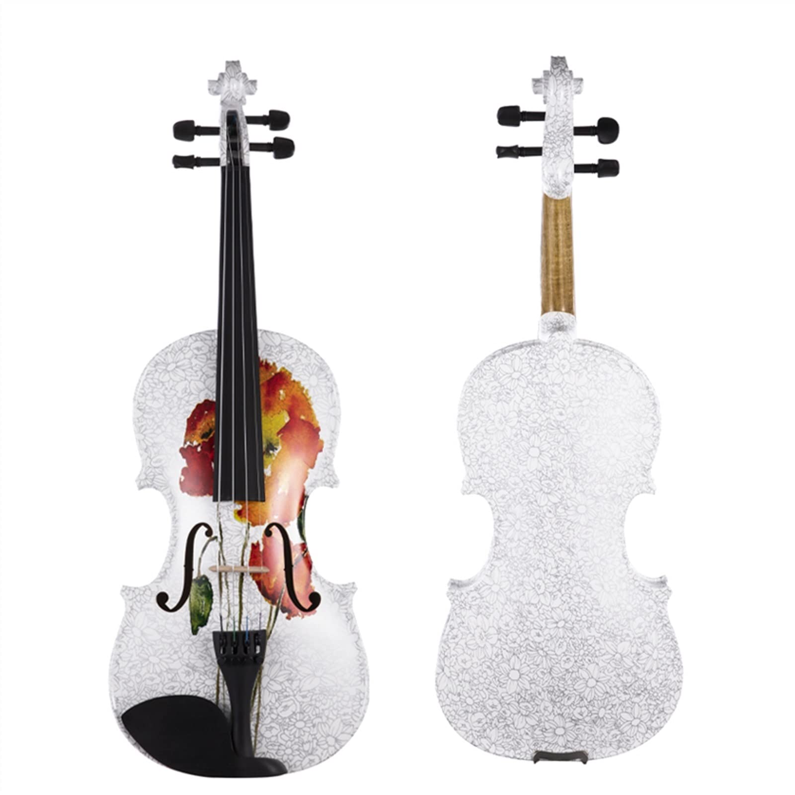 Violini per Studenti Kit Di Strumenti Musicali Per Violino Acustico 4/4 Fatto A Mano Con Top In Abete Massiccio E Fondo In Acero Massiccio Con Raccordi In Ebano Professionale Violino