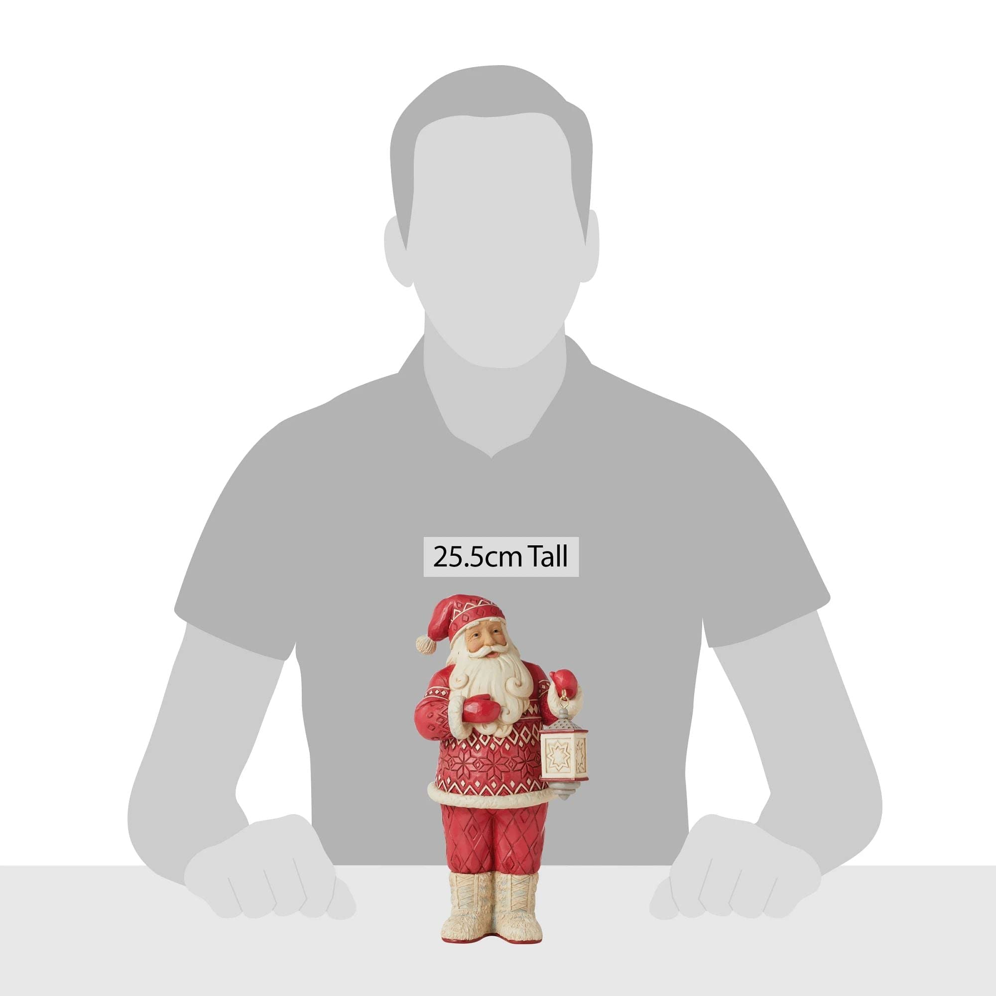 Enesco Heartwood Creek - Nordic Santa Claus Figur mit Laterne