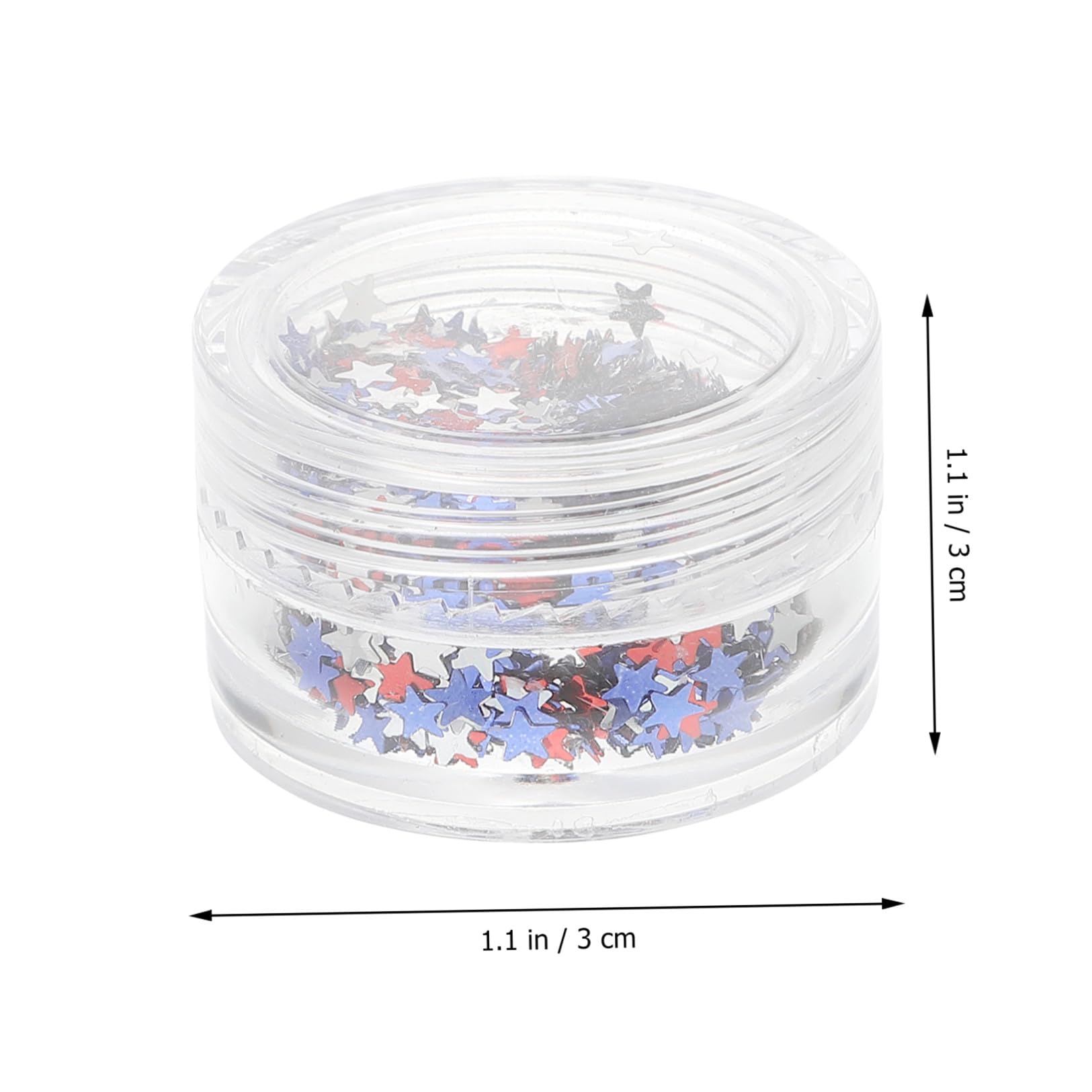 Healeved 4 Set Paillettes Pentagramma Paillettes Per Il Trucco Degli Occhi Neon Adesivi Gel Paillettes Per Unghie Scaglie Di Glitter Per Unghie Accessori Per Unghie Plastica 6 Scatole*4