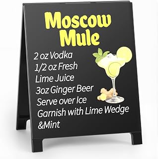 Moscow Mule Bar Decor Sign Funny Coffee Bar Accessories Plaque for Home Pub Lounge Man Cave Party Decoration for New Couples Drink Lovers & Bartenders Christmas Gifts