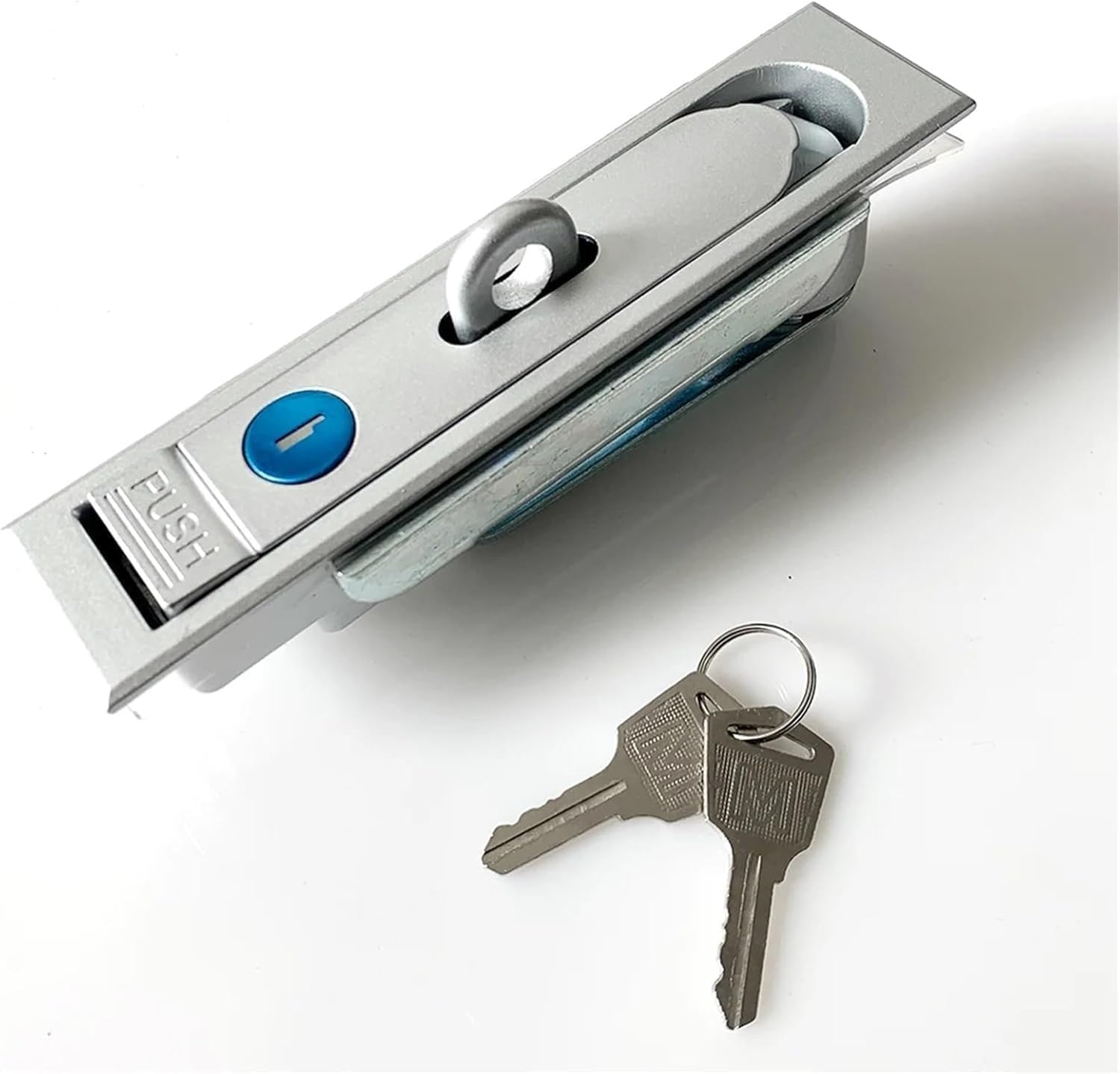 Durable Bounce-to-Unlock Handle Lock for Power Distribution Boxes - Electric Cabinet Door Button Lock (1 Piece)(712-P)