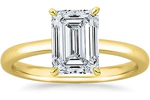 1-5 Carat Lab Grown Solitaire Emerald Cut IGI CERTIFIED Diamond Engagement Ring