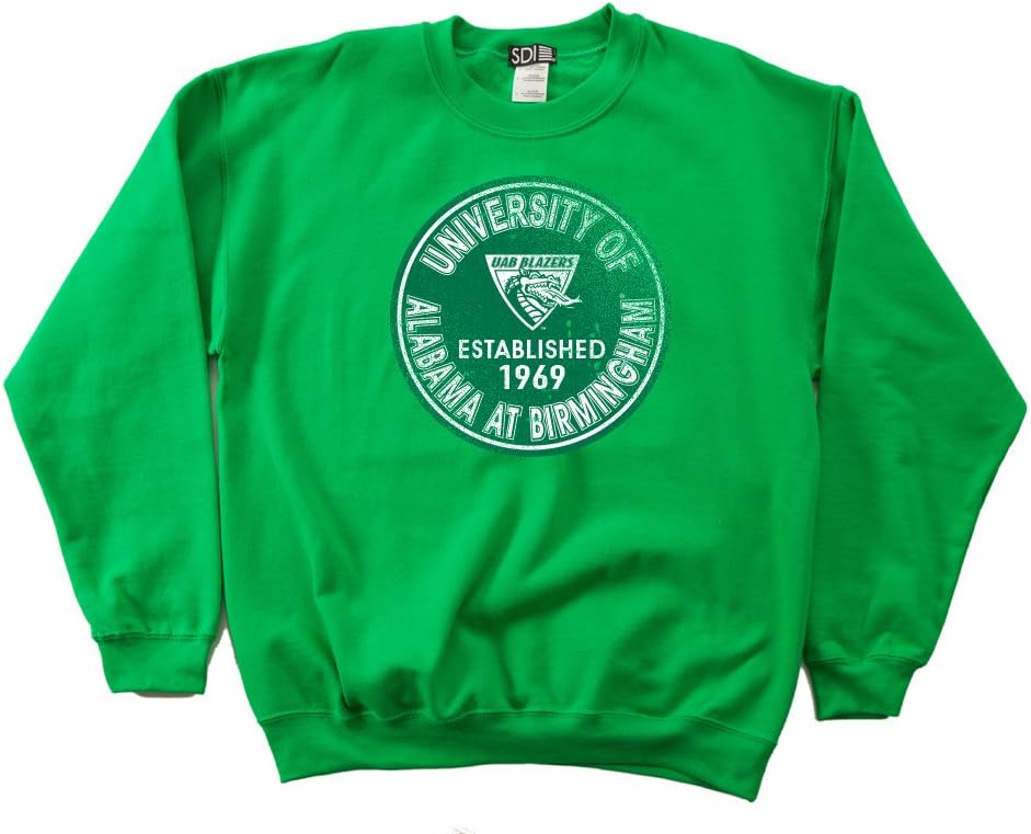 Alabama Birmingham Blazers 50/50 Blended 8-Ounce Vintage Crewneck Sweatshirt