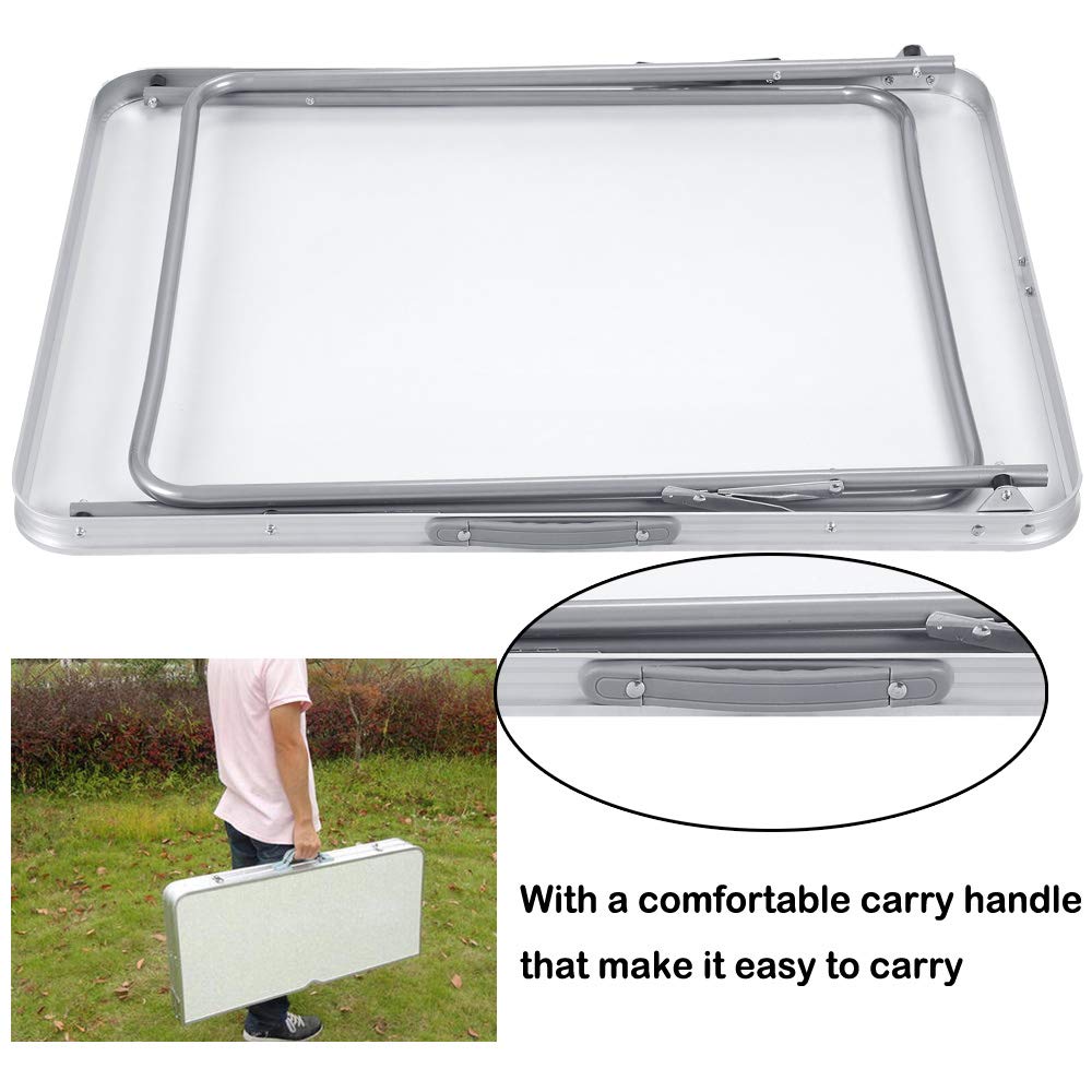 Tavolo Pieghevole 80x60x70 Cm – Portatile, Leggero 4 Kg, Per Picnic, Feste E Campeggio, Interni/Esterni!