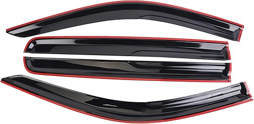 Miniatura 3 de CUSTONEPARTS Juego de 4 protectores de lluvia para ventana Ford Ranger T6 SuperCrew 94387 2011-2019