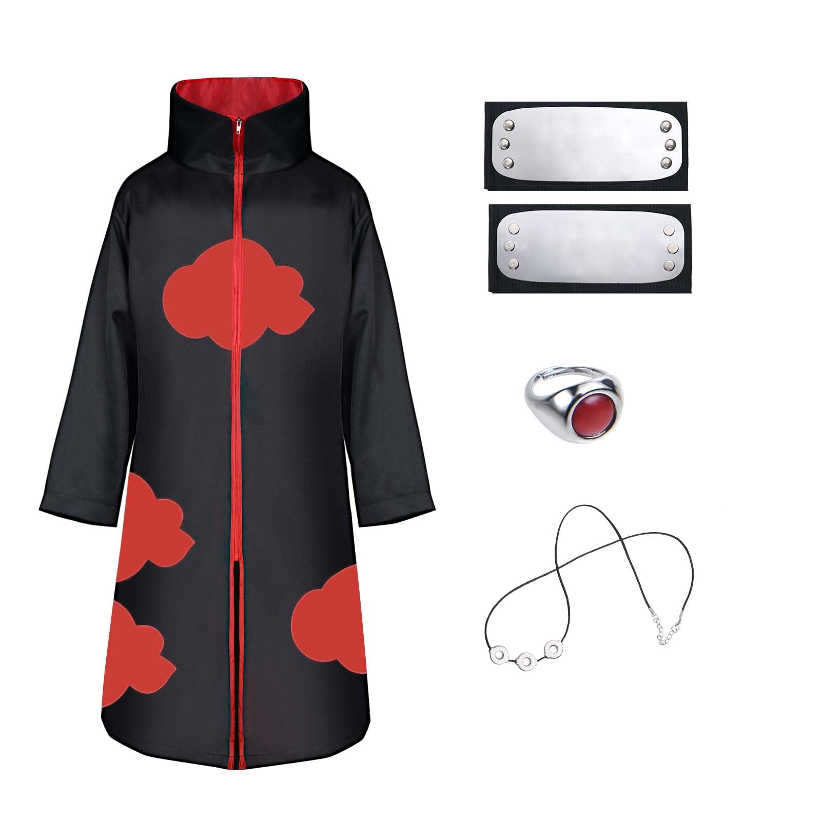 ACWOO Déguisement de Costume Cosplay Halloween et Noël Cape Déguisement avec Collier Anneau Bandeau pour Enfants et Adultes