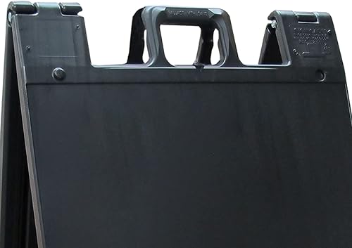 Miniatura 3 de Cartel Plasticade plegable y portátil, en forma de A, cartel para el pavimento, de 89cm x 91cm.