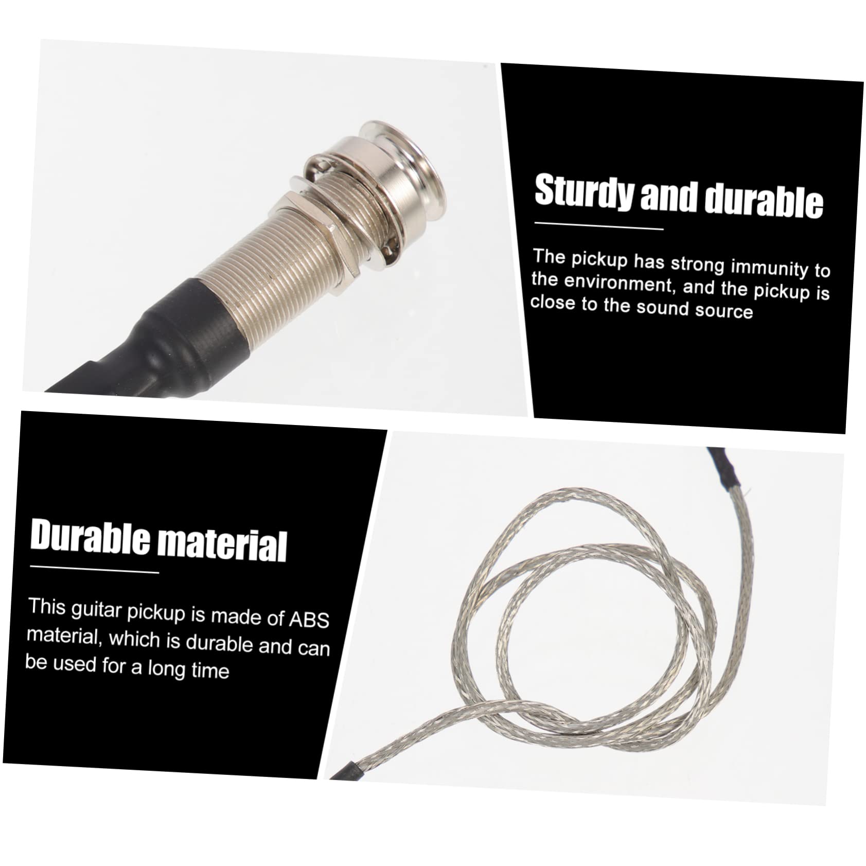 TOYANDONA 5pezzi Pickup Acustico Piezoelettrico Per Chitarra Strumento Musicale Multifunzionale Senza Batteria Design Facile Da Usare Accessorio Per Chitarra Folk e Ukulele Cattura Suono e