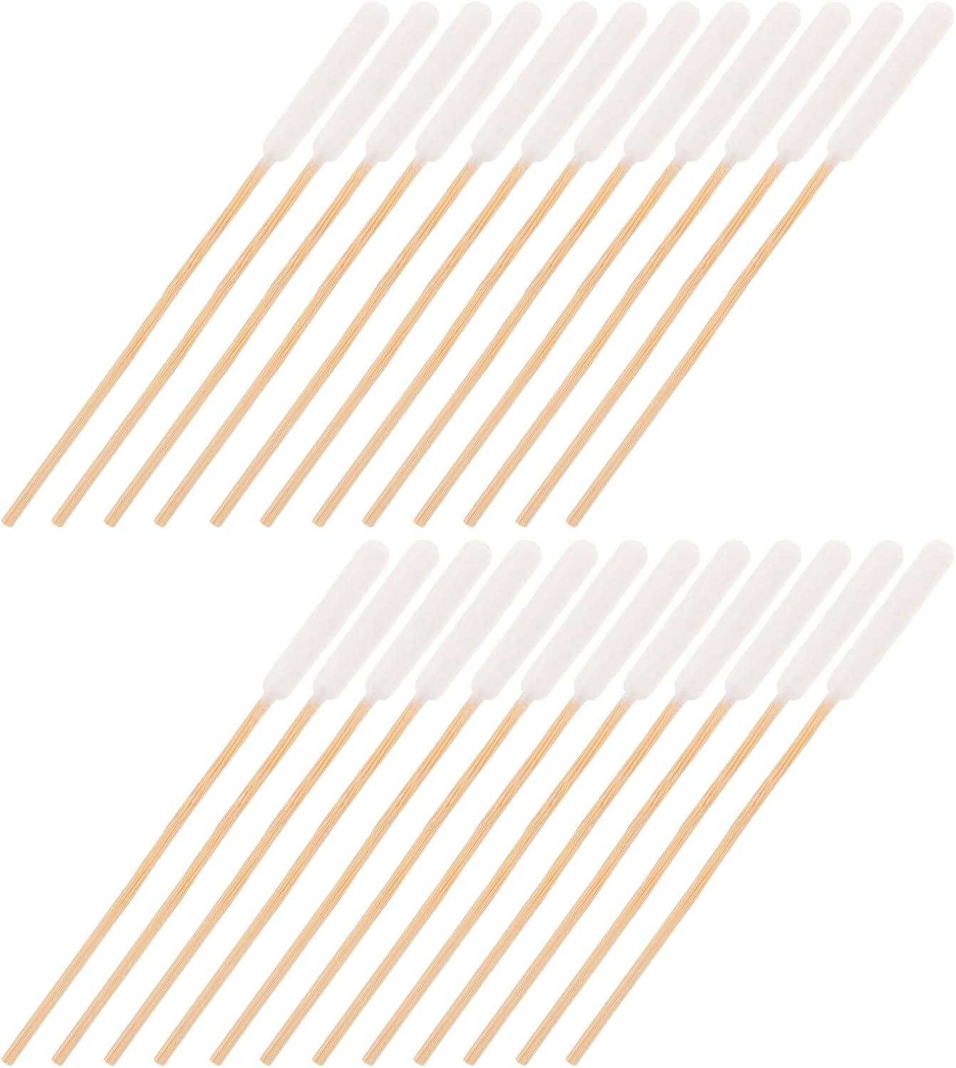 Pet Grooming Swabs for Ear Cleaning, Single-Ended Cotton Buds 12cm, Soft Cotton Swabs for Dog and Cat Ear Care, 50 Pieces Per Pack, Suitable for Puppy and Kitten Hygiene