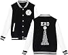 Xkpopfans EXO Baseball Jacket Concert Support Hoodie Sehun Suho Xiumin Sweatshirt