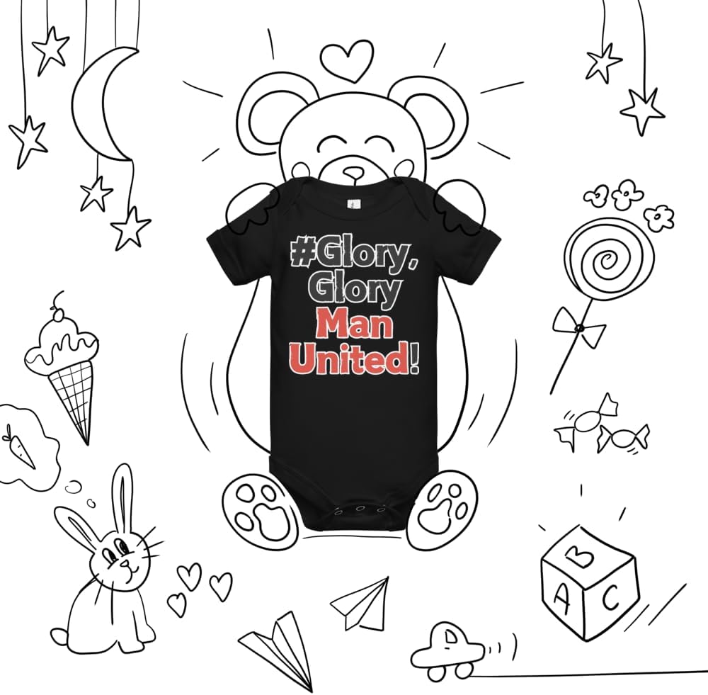 Manchester United, baby gift, football fan Baby short sleeve one piece - Image 6