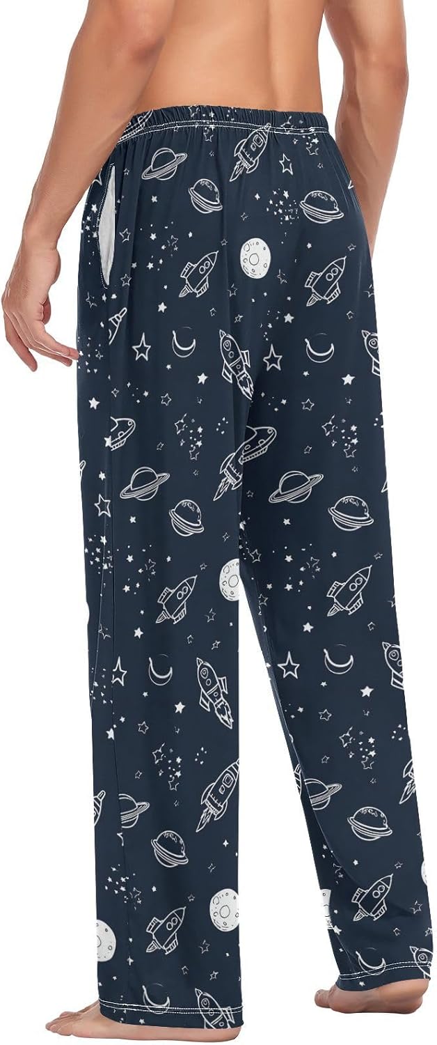 Pfrewn Men's Pajama Pants Animal Monster Trucks Lounge Pants Super Soft Pajama Bottoms with Pockets - Image 6