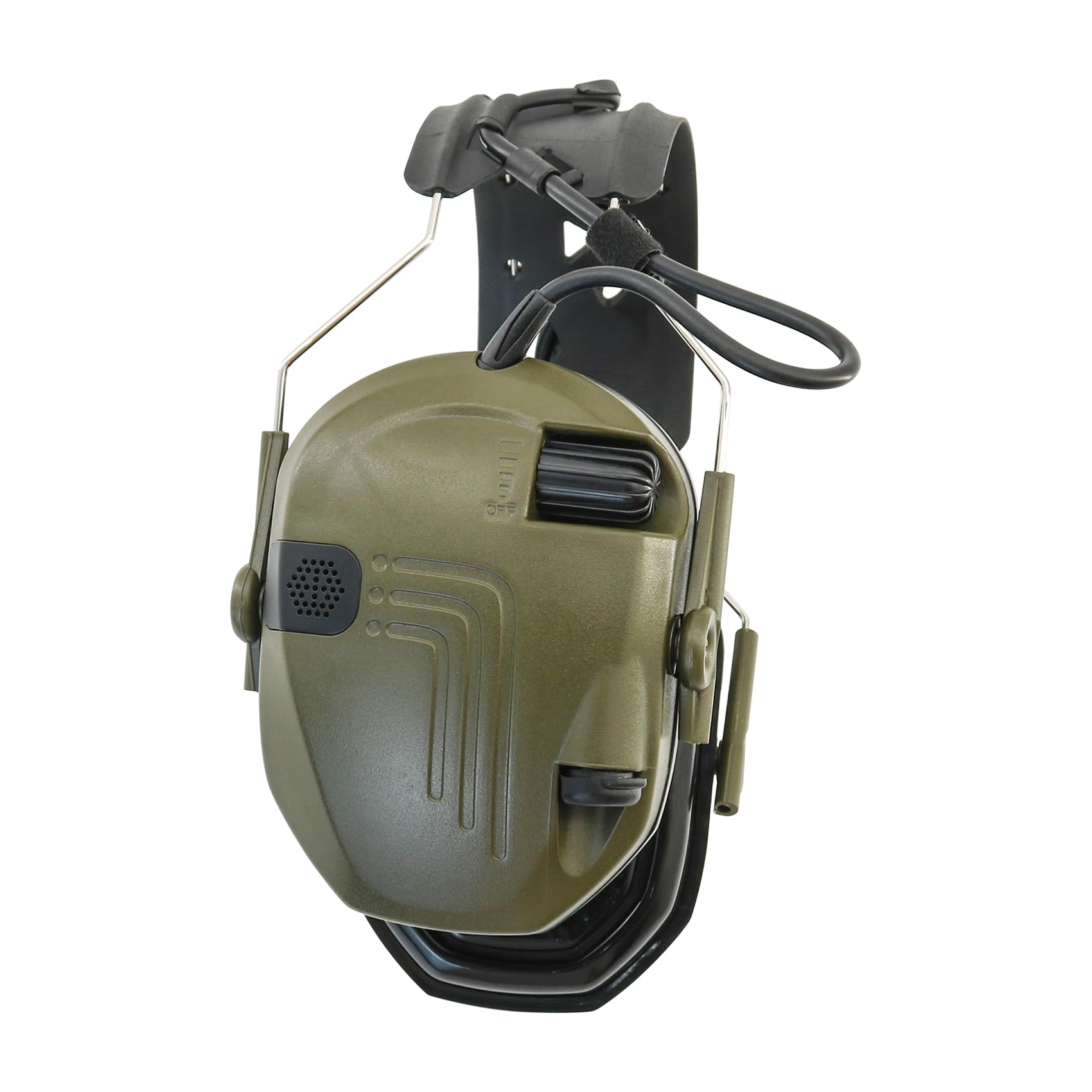 Diadema desmontable con auriculares de protección auditiva, captación electrónica de sonido, reducción de ruido, almohadillas de silicona para los oídos