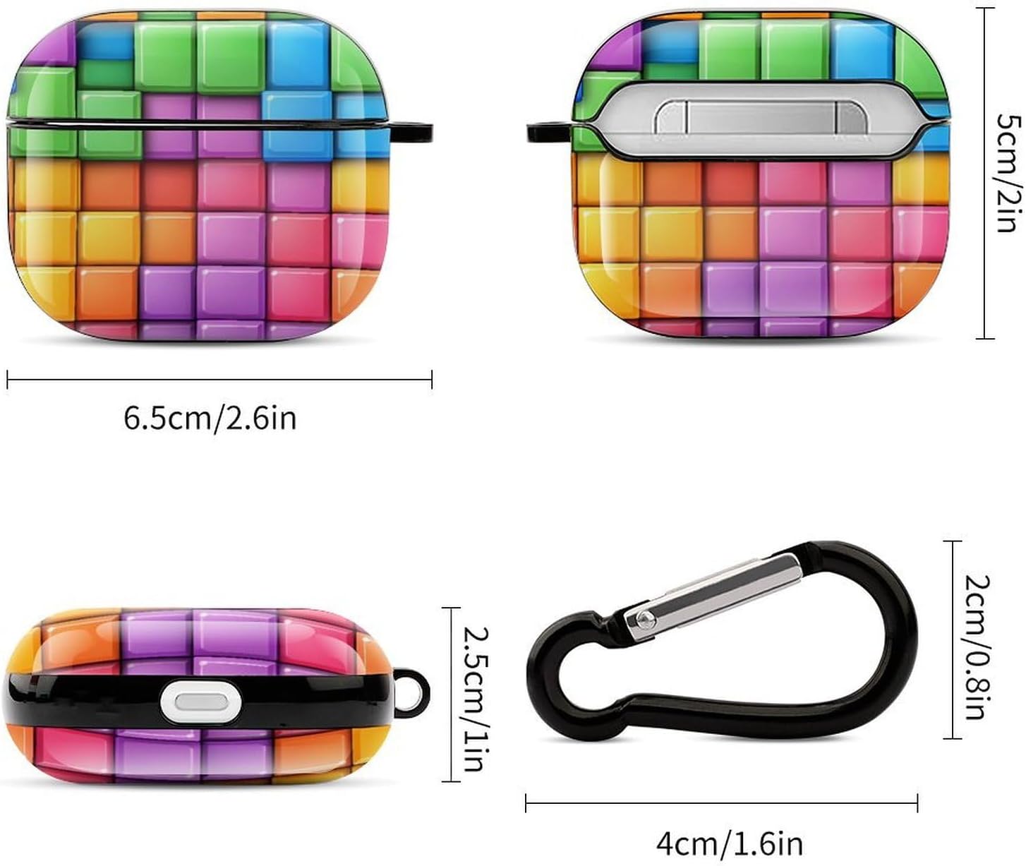 Colorful Brick Funny Earbuds Case for Airpods 3 image 2
