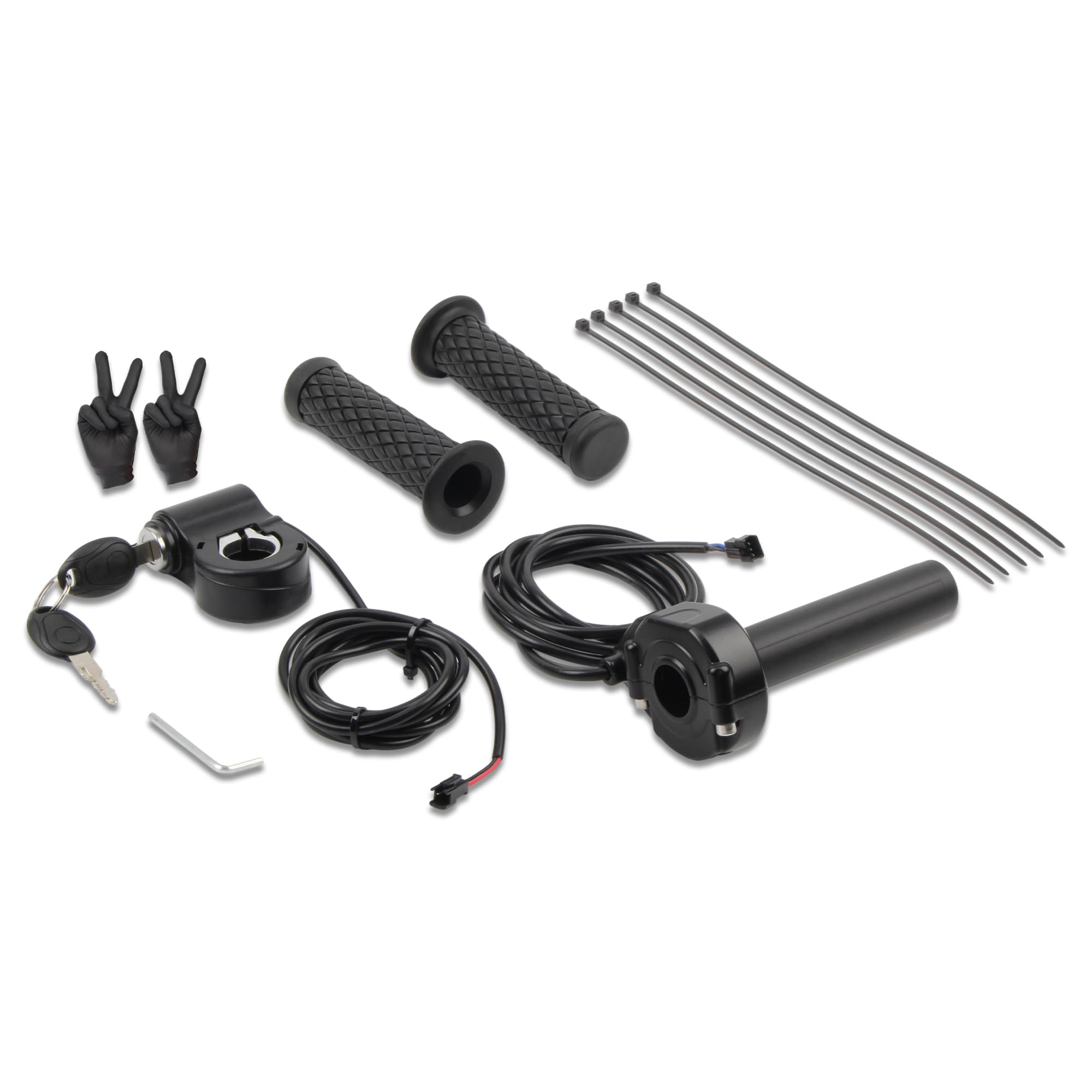 Q20 - Kit di cavi di ricambio per acceleratore e manubrio da 22 mm per bici da cross elettrica