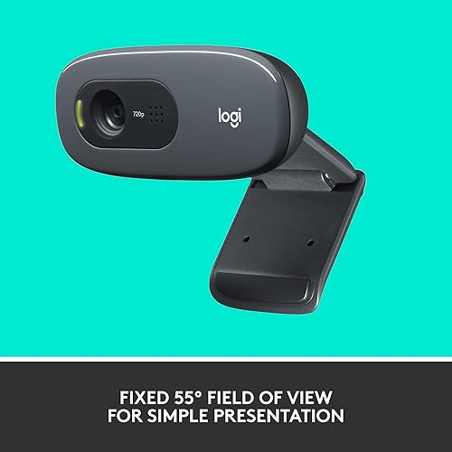 Miniatura 4 de Logitech Auriculares USB H390 con micrófono de cancelación de ruido y cámara web C270 de escritorio o portátil, pantalla ancha HD 720p para