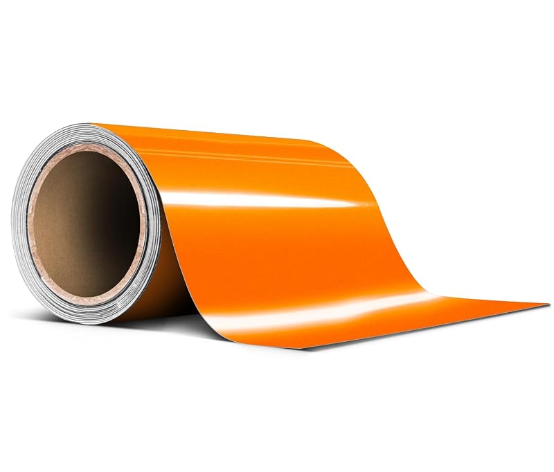 Fita Vinílica Pinstripe Laranja Refletiva Brilhante VViViD para Personalização Automotiva – 10,16 cm x 6,10 m