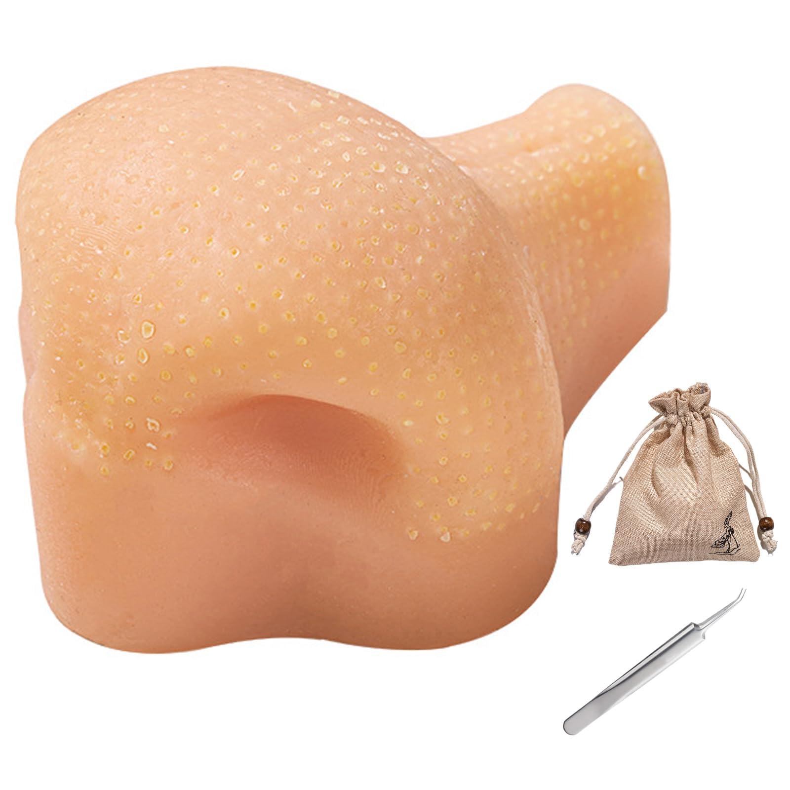 BeVistoso Pimple Popper Toy Stress Relief Silicone Zit Popping Toy with Tweezers for Adults & Kids, Pimple Popping