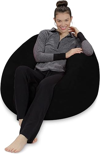 Miniatura 3 de Sofa Sack Puf – Felpa, ultrasuave, de espuma viscoelástica, con funda de microgamuza, muebles rellenos de espuma y accesorios rellenos de espuma