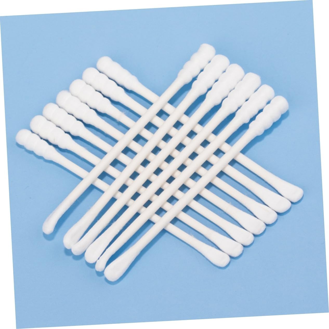 200Pcs Double Headed Cotton Swabs with Paper Stick Flexible and Practical Ear Cleaning Sticks for Makeup and Daily Use Cotton for Safe Application (White) image 2