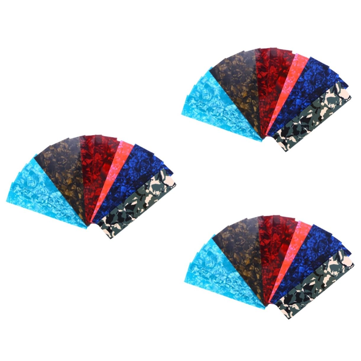 ifundom 45pezzi Strisce Fai Da Te Per Plettro Chitarra Mix Spessori Leggero Medio e Pesante e Stili Casuali Facile Da Personalizzare Materiale Resistente e Durevole