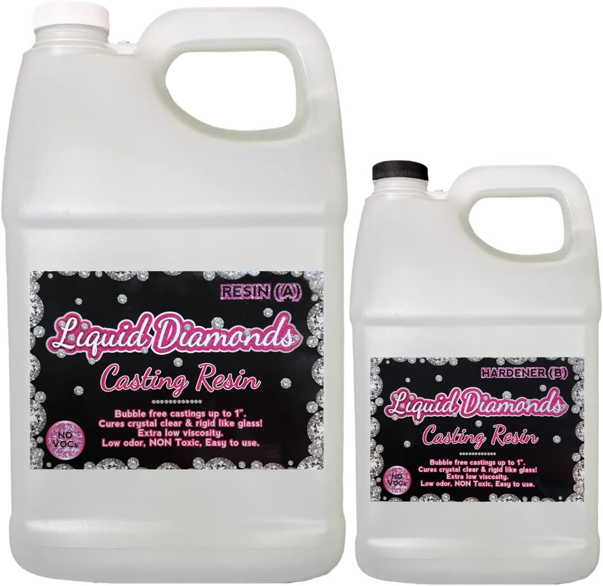 Liquid Diamonds Casting Epoxy Resin 1.5 Gallon kit Non