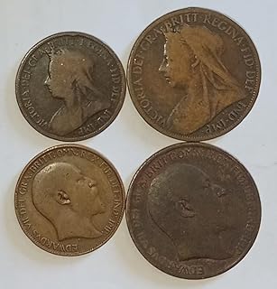 عملات بريطانية قديمة ( الملكة فيكتوريا و للملك ادوارد السابع) نادرة - بريطانيا العظمي