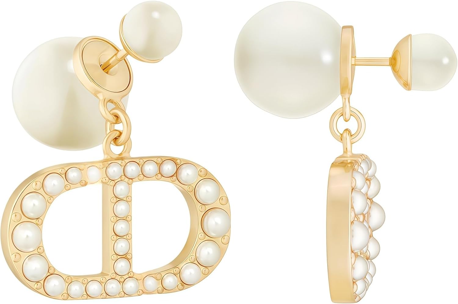 18K Gold Plated Copper Pearl Earrings Non Allergenic Birthday Gift Baroque Exquisite Jewelry Shining And lustrous Earrings For Women - Image 6