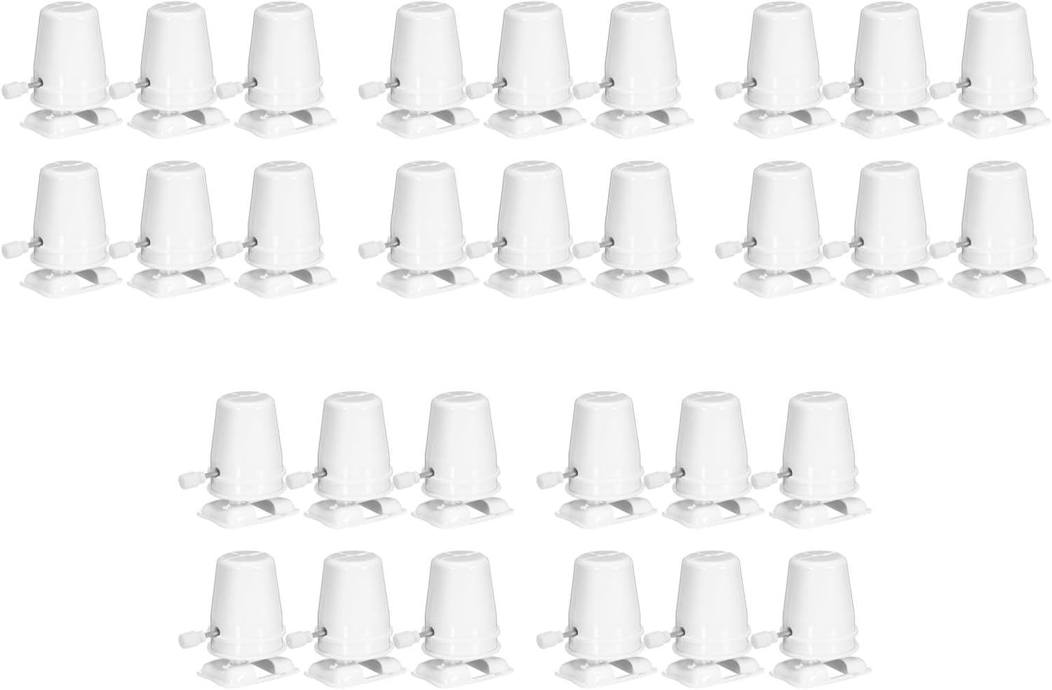 Totority Clockwork Legged Robot 30 Pcs Stocking Stuffers Kid Toys Wind up Toy Movement Replaceable Mechanism House Mini Childrens Accessory Plastic White Household Walker