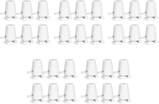 Totority Clockwork Legged Robot 30 Pcs Stocking Stuffers Kid Toys Wind up Toy Movement Replaceable Mechanism House Mini Childrens Accessory Plastic White Household Walker