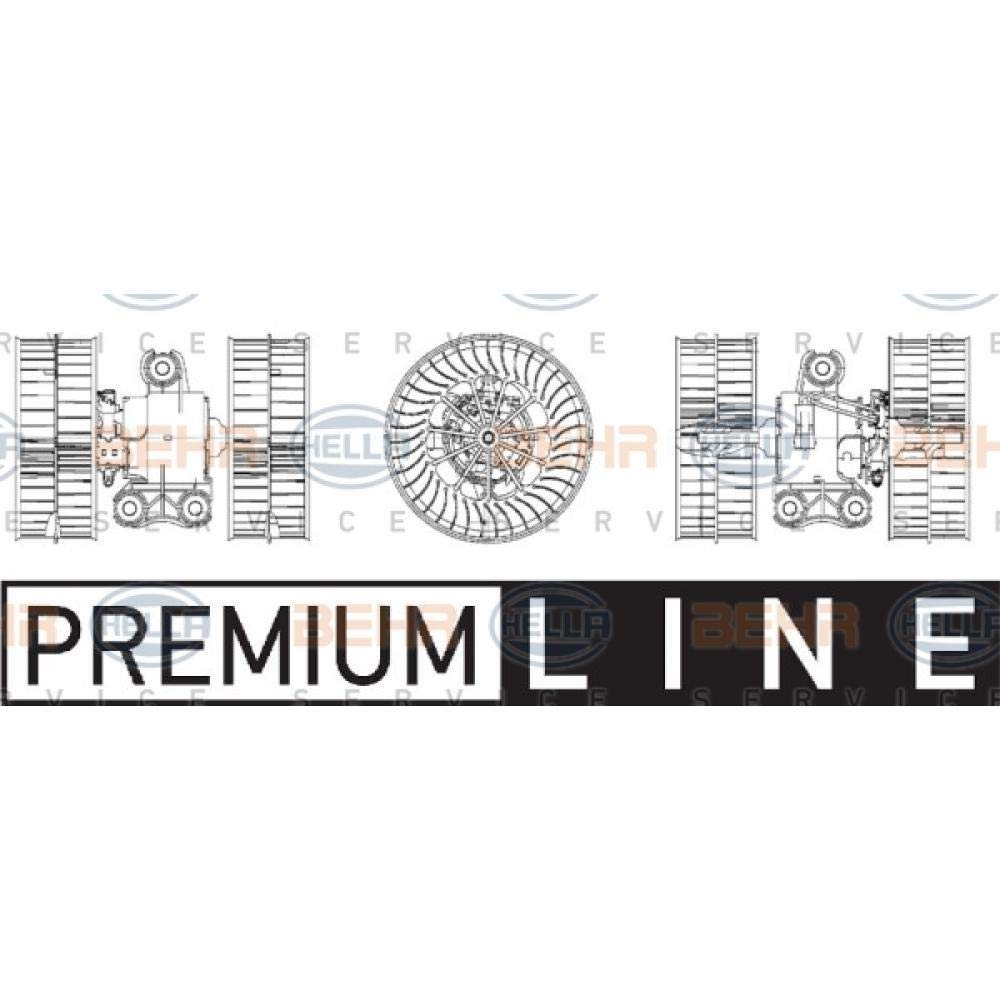 BEHR HELLA SERVICE Interior Blower 8EW009158171