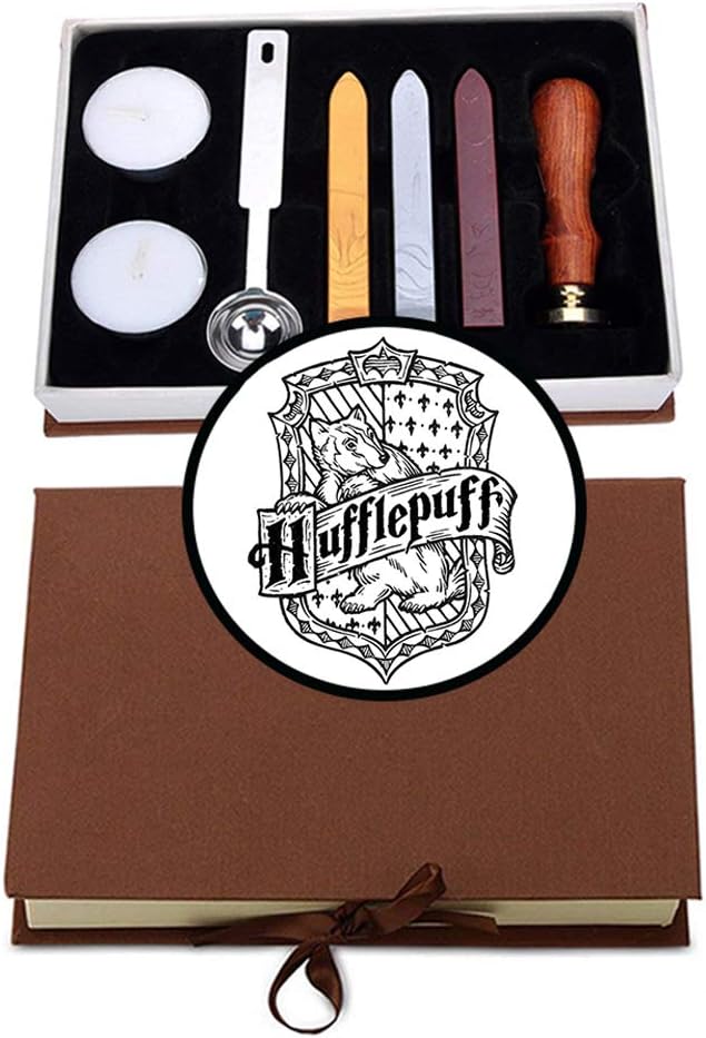 Wax Seal Stamp Kit for Mysterious Retro Stamp Maker Kit Great Gift for Birthday Christmas Themed Party (HFF KIT)