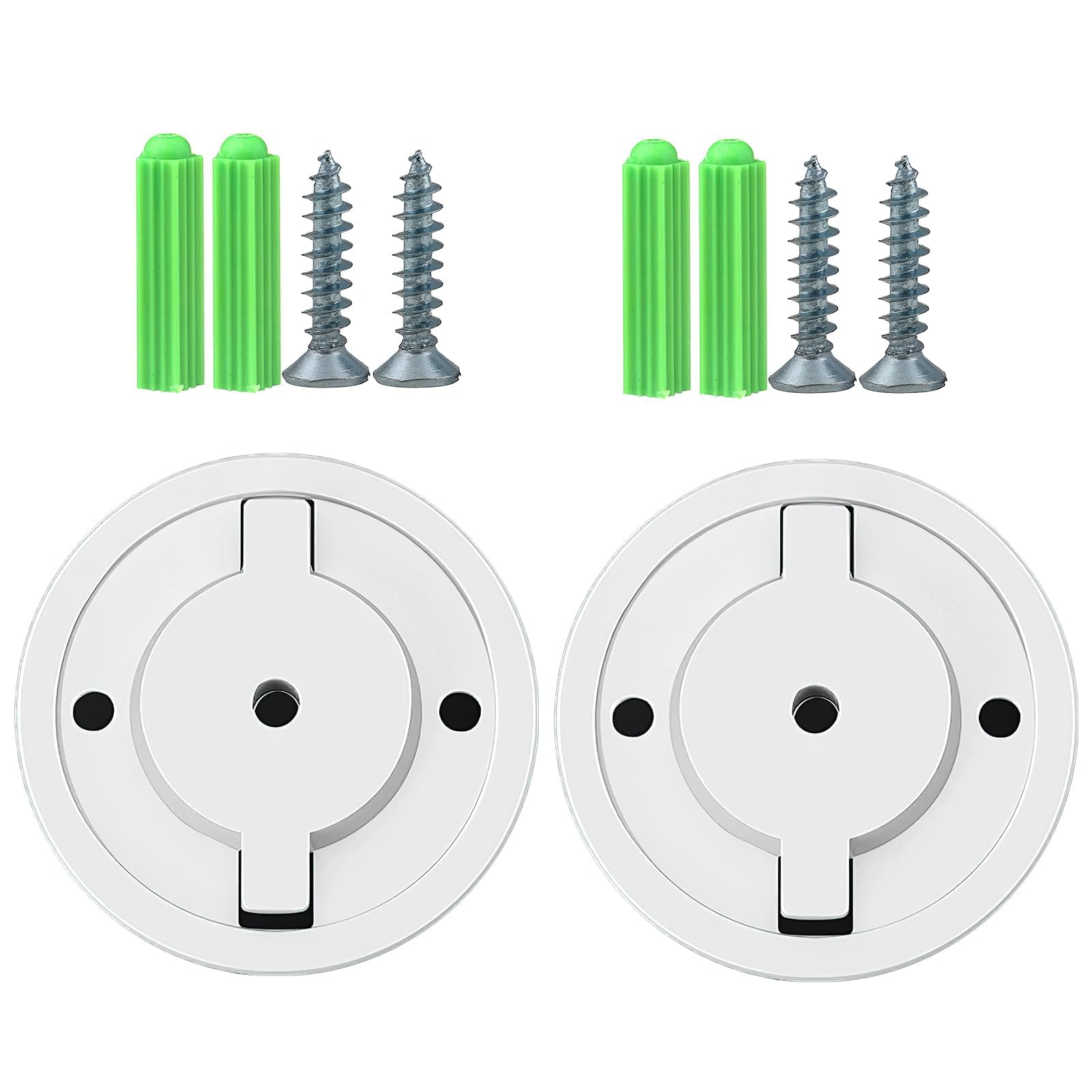 2PCS Soportes Cámara para Tapo C200, TP C210, IPC40C IPC42C, TPC42EW, IPC43AN, IPC43AW, MIPC451, Bases de Montaje para Cámara con Tornillos y Pernos de Expansión