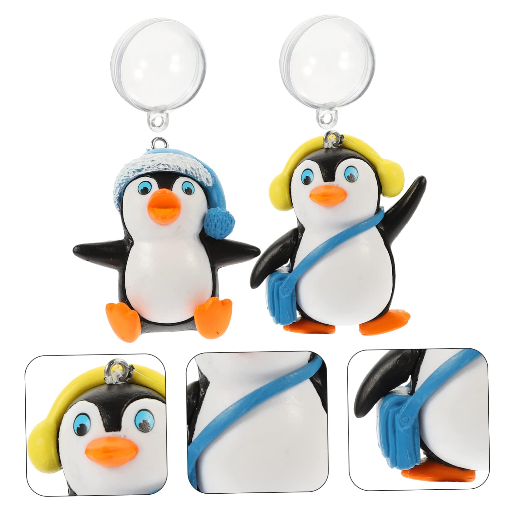 BESPORTBLE 20 STK Pinguin-Dekoration schwimmende Pinguinverzierung schwimmender Pinguin Weihnachtsdekorationen Skizubehör Schwimmende Aquariendekorationen verschleißfeste Aquarienverzierung